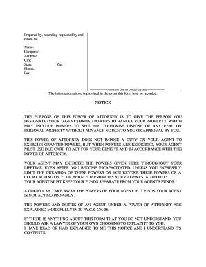 Limited Power of Attorney