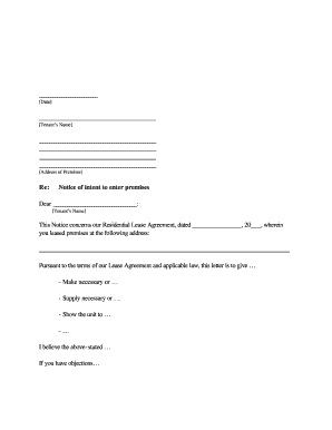 8 Printable 30 Day Notice To Landlord Sample Letter Forms And