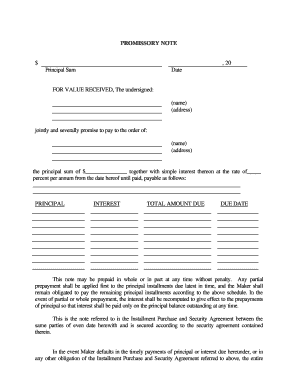 Promissory note sample - nebraska promissory note form