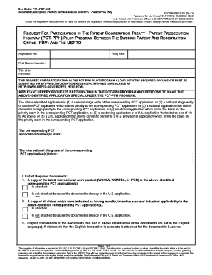 PCT-PPH Pilot Program Petition