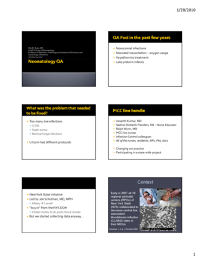 NICU Central Line Insertion Checklist