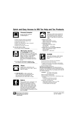 IRS Tax Products Catalog