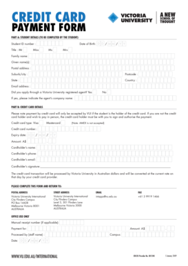 Credit Card Payment Form