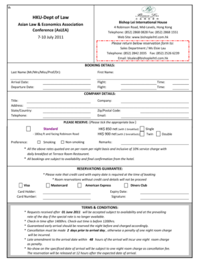 Hotel Reservation Form