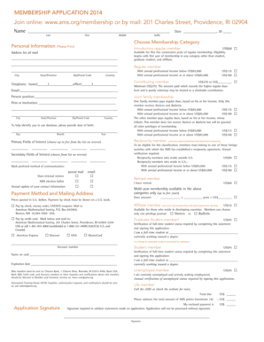 AMS Membership Application 2014