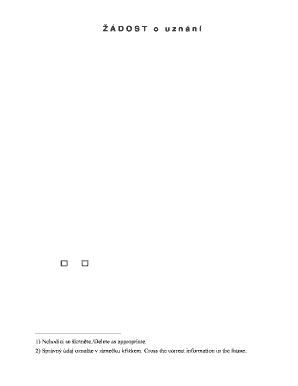 Czech Tax Advisor Qualification Application