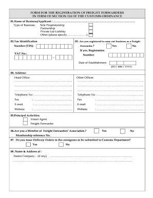 Freight Forwarders E-manifest Registration(step 01) - Sri Lanka ... - customs gov