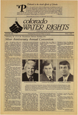 Winter 1983 - Colorado Water Congress - cowatercongress