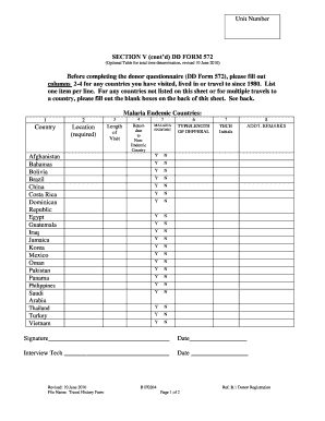 Seattle non emergency - dd form 572