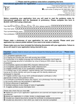 UK International Registration Application Form