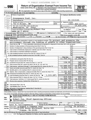 Form 990 Return of Organization Exempt From Income Tax