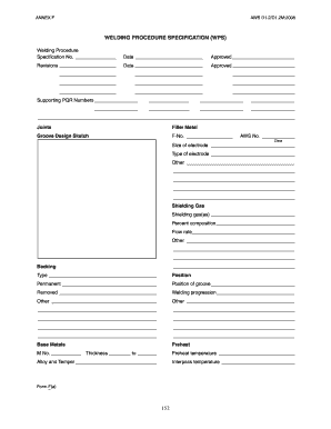 AWS D1.2 Welding Procedure Specification