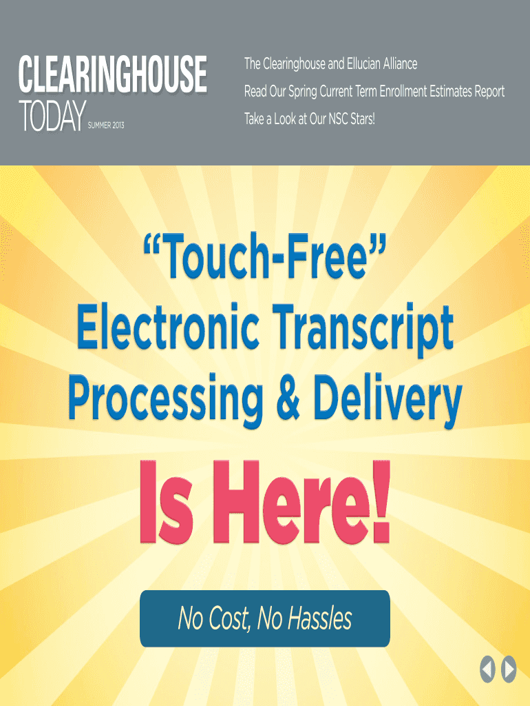 Fillable Online studentclearinghouse Read the PDF National Student