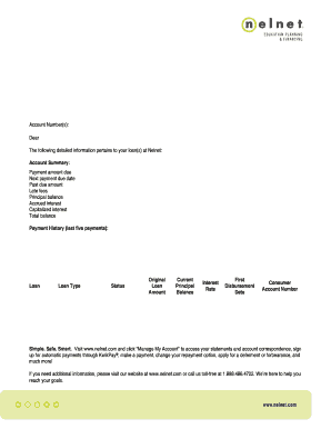 Loan Account Summary