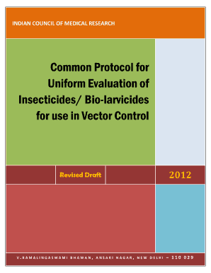 Common Protocol for Uniform Evaluation of Insecticides Bio bb - icmr nic