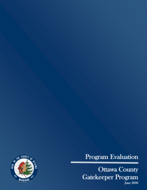 Program Evaluation Ottawa County Gatekeeper Program - miottawa