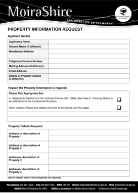 Property Information Request Form