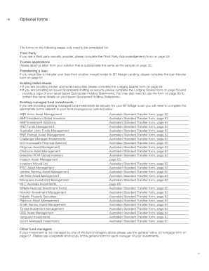 Third Party Acknowledgement Form