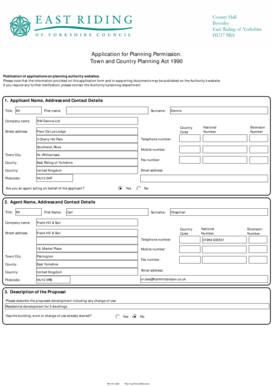 UK Planning Permission Application