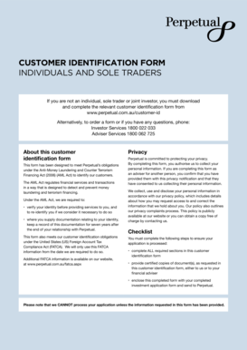 Customer Identification Form