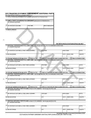 UCC Financing Statement Amendment Additional Party