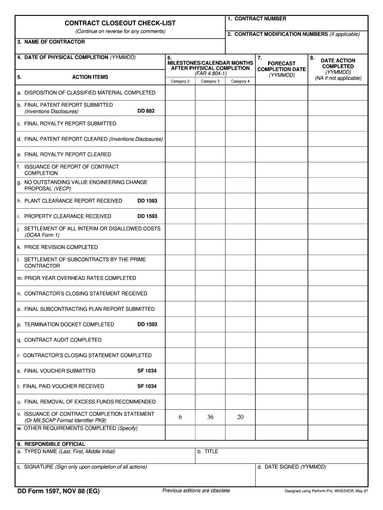 dd form 1597 Preview on Page 1