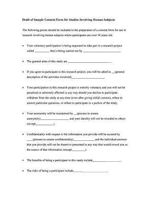 Sample Consent Form for Studies Involving ... - Douglas College