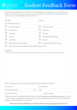 Student Feedback Form