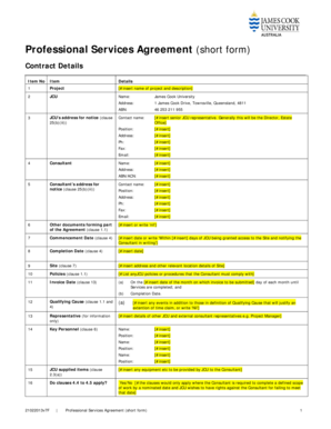 Professional Services Agreement