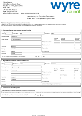 UK Planning Permission Application