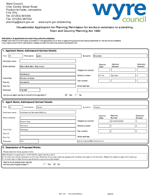 Householder Application for Planning Permission