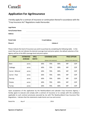 AgriInsurance Application Form