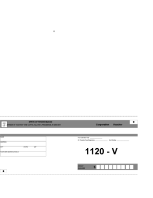 Rhode Island Corporation Voucher
