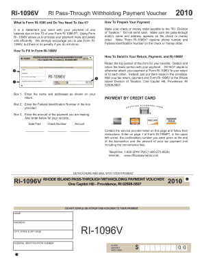 RI-1096V Pass-Through Withholding Payment Voucher