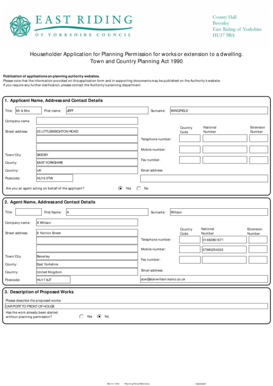 Householder Application for Planning Permission