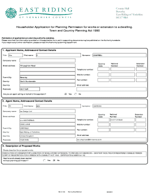 Householder Application for Planning Permission