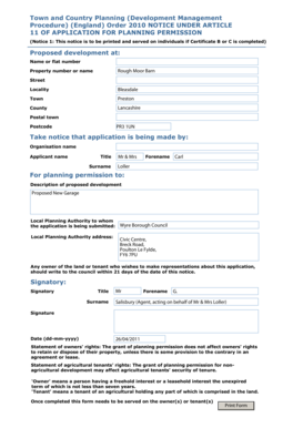 Planning Permission Notice
