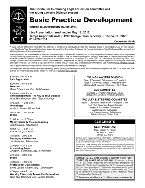 Florida Bar Basic Practice Development Seminar