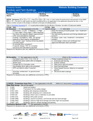 New Zealand Building Consent Form