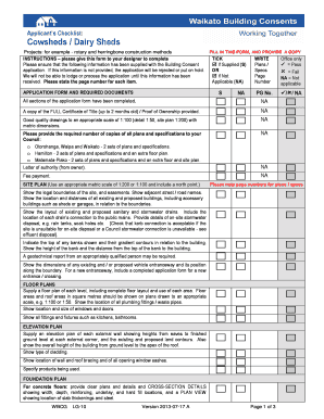 Building Consent Application Form