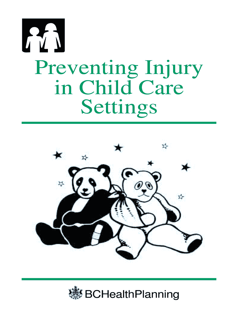 Fillable Online Preventing Injury in Child Care Settings Fax Email ...