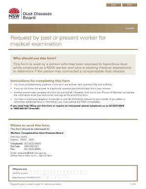 Request for Medical Examination