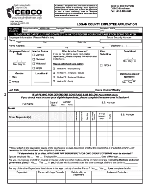 CEBCO Enrollment Application - Logan County