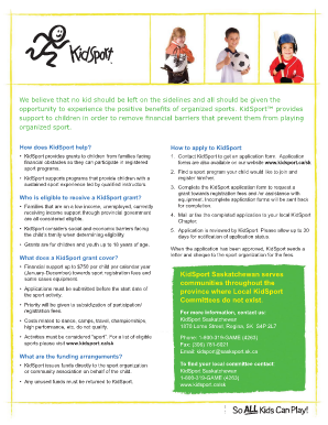 KidSport Grant Application Form
