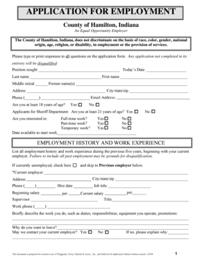 Application for Employment