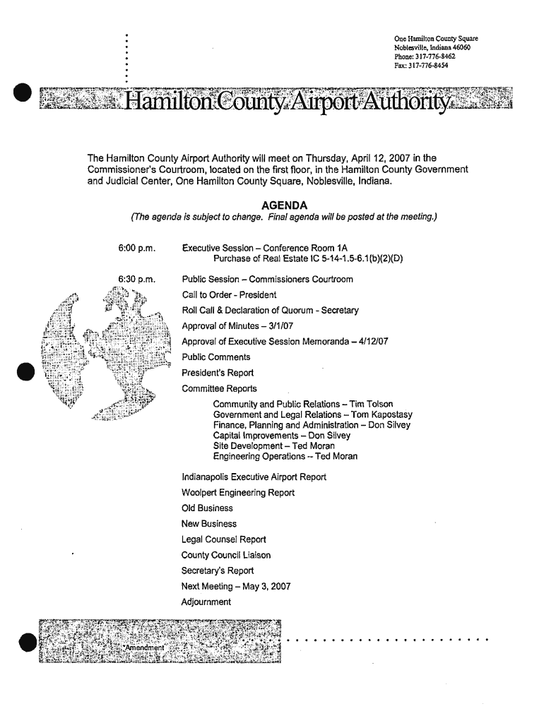Fillable Online hamiltoncounty in April Hamilton County, Indiana Fax