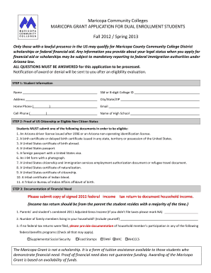 Dual Enrollment Tuition Assistance Application
