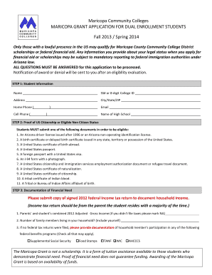 Dual Enrollment Tuition Assistance Application