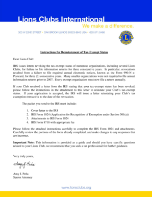 IRS Form 1024 Reinstatement Instructions