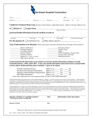 Medical Records Authorization Form